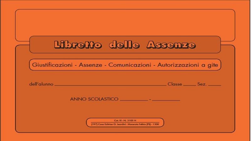 Libretto giustificazioni