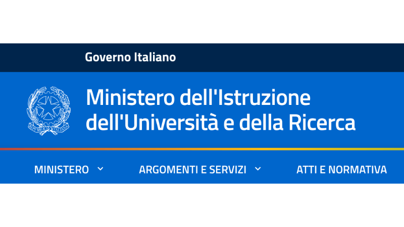 Logo del Ministero dell'Istruzione, dell'Università e della Ricerca