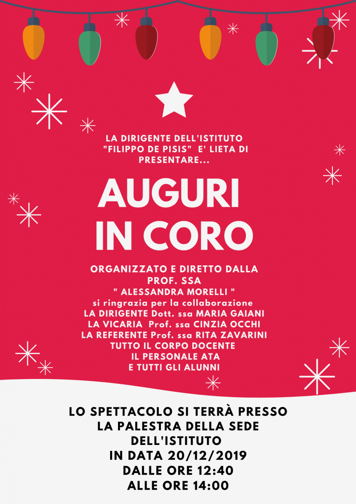 Auguri in coro 2019